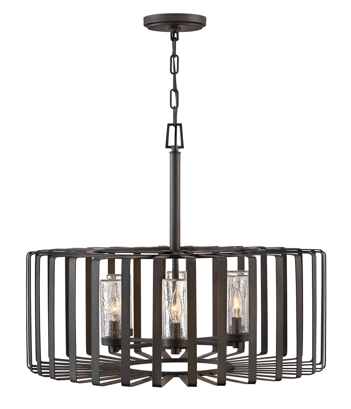 Reid LED Chandelier in Brushed Graphite