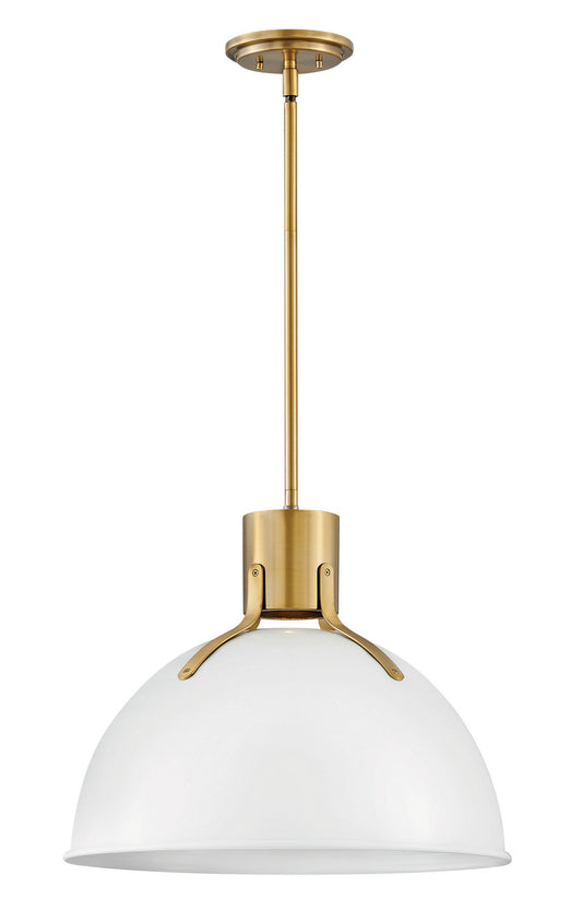 Argo LED Pendant in Polished White