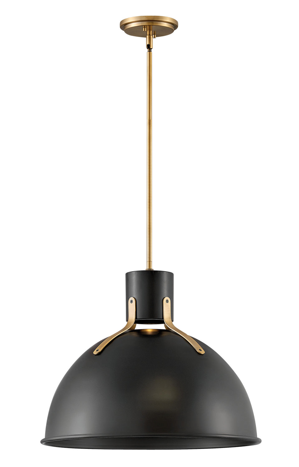 Argo LED Pendant in Satin Black