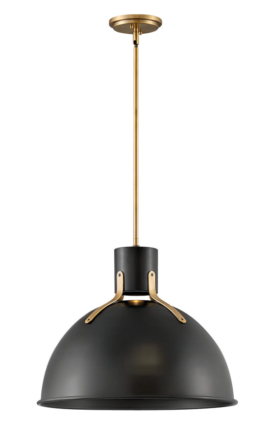 Argo LED Pendant in Satin Black