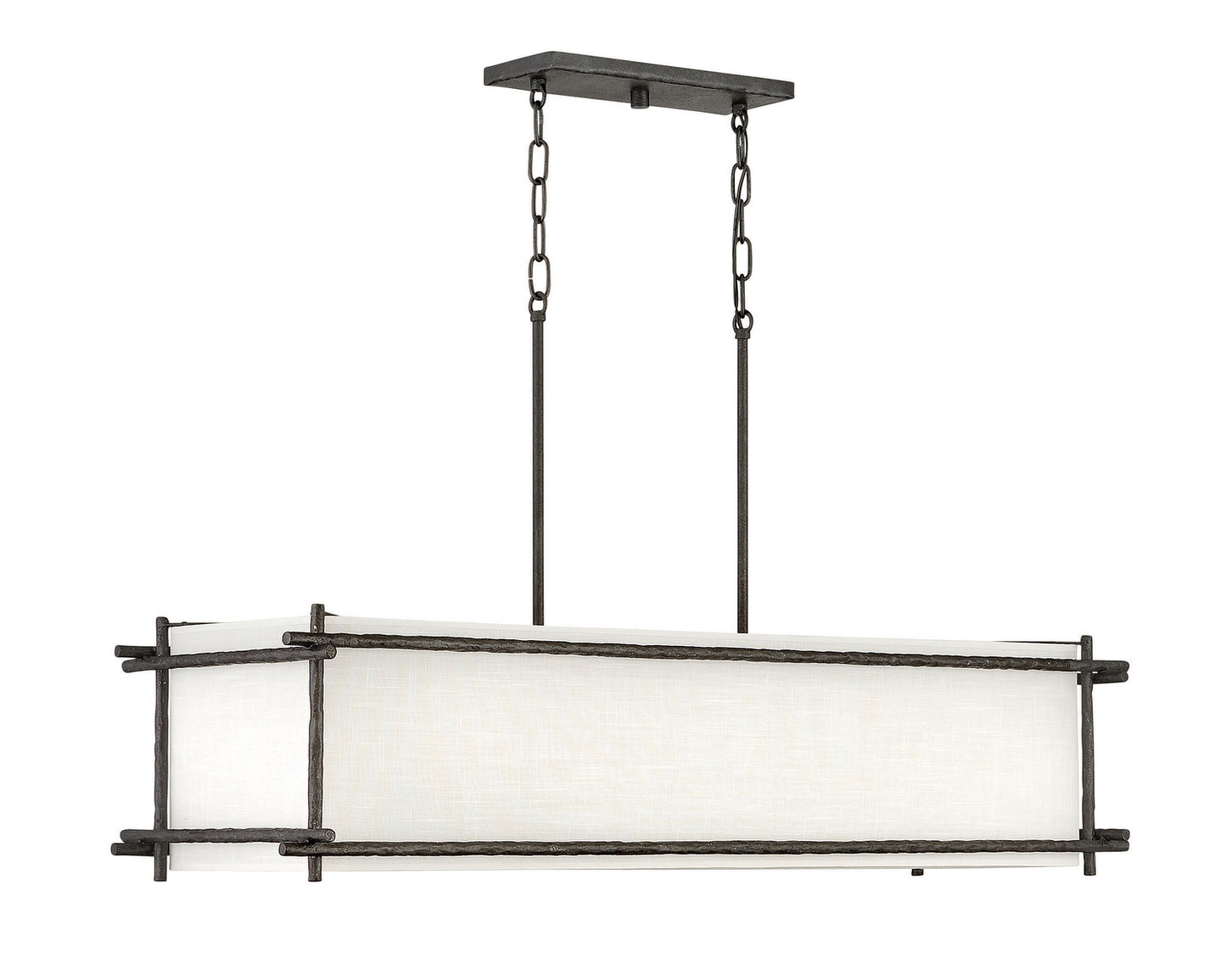 Tress LED Pendant in Forged Iron