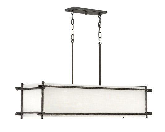 Tress LED Pendant in Forged Iron