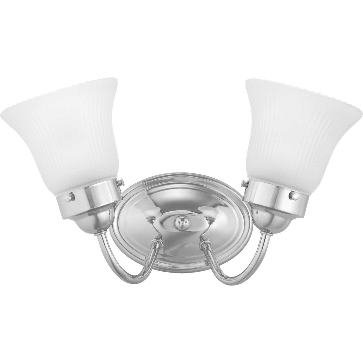 Progress Lighting - P3288-15ET - Two Light Bath Bracket - Fluted Glass-Etched - Polished Chrome