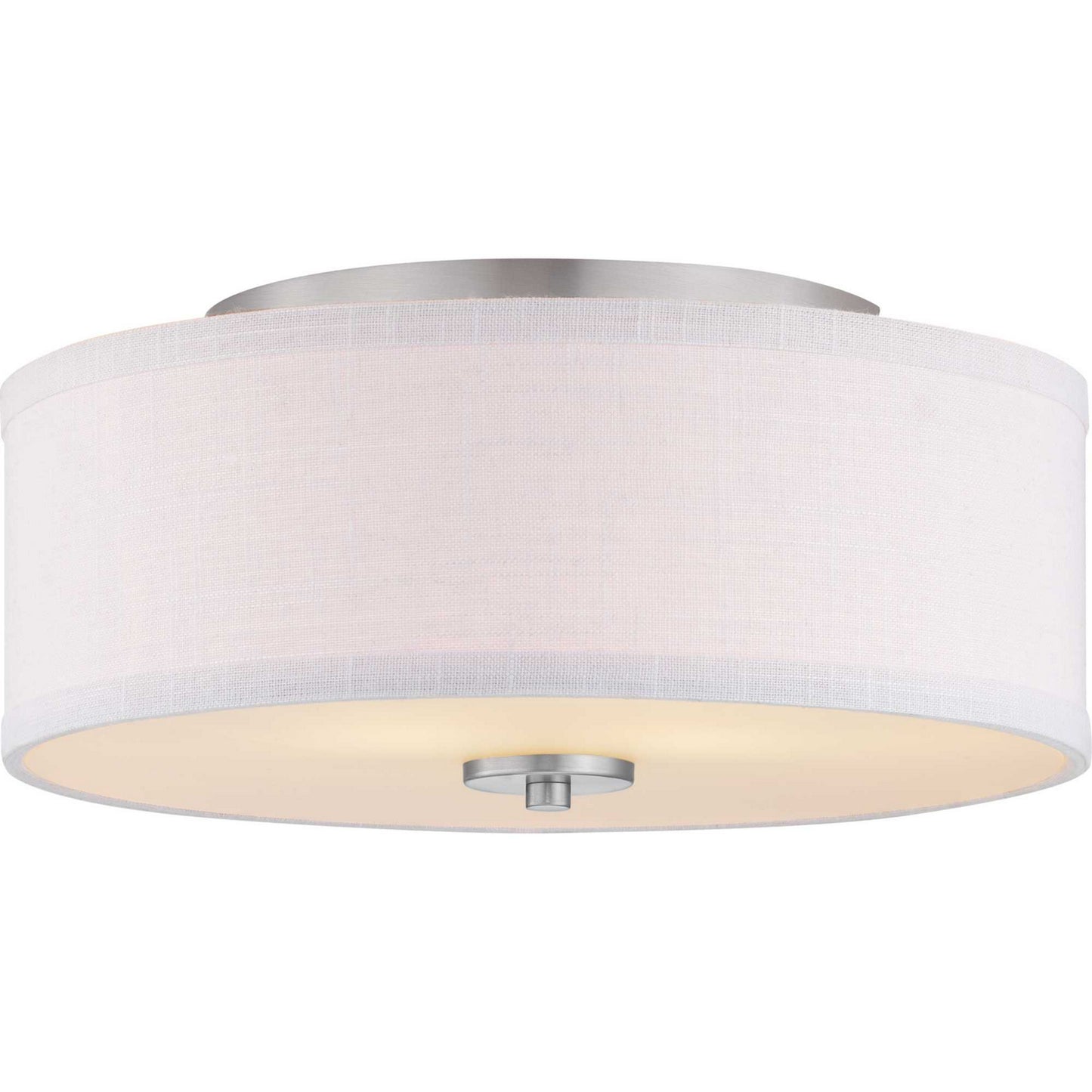 Inspire Two Light Flush Mount in Brushed Nickel