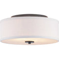 Progress Lighting - P350130-143 - Two Light Flush Mount - Inspire - Graphite