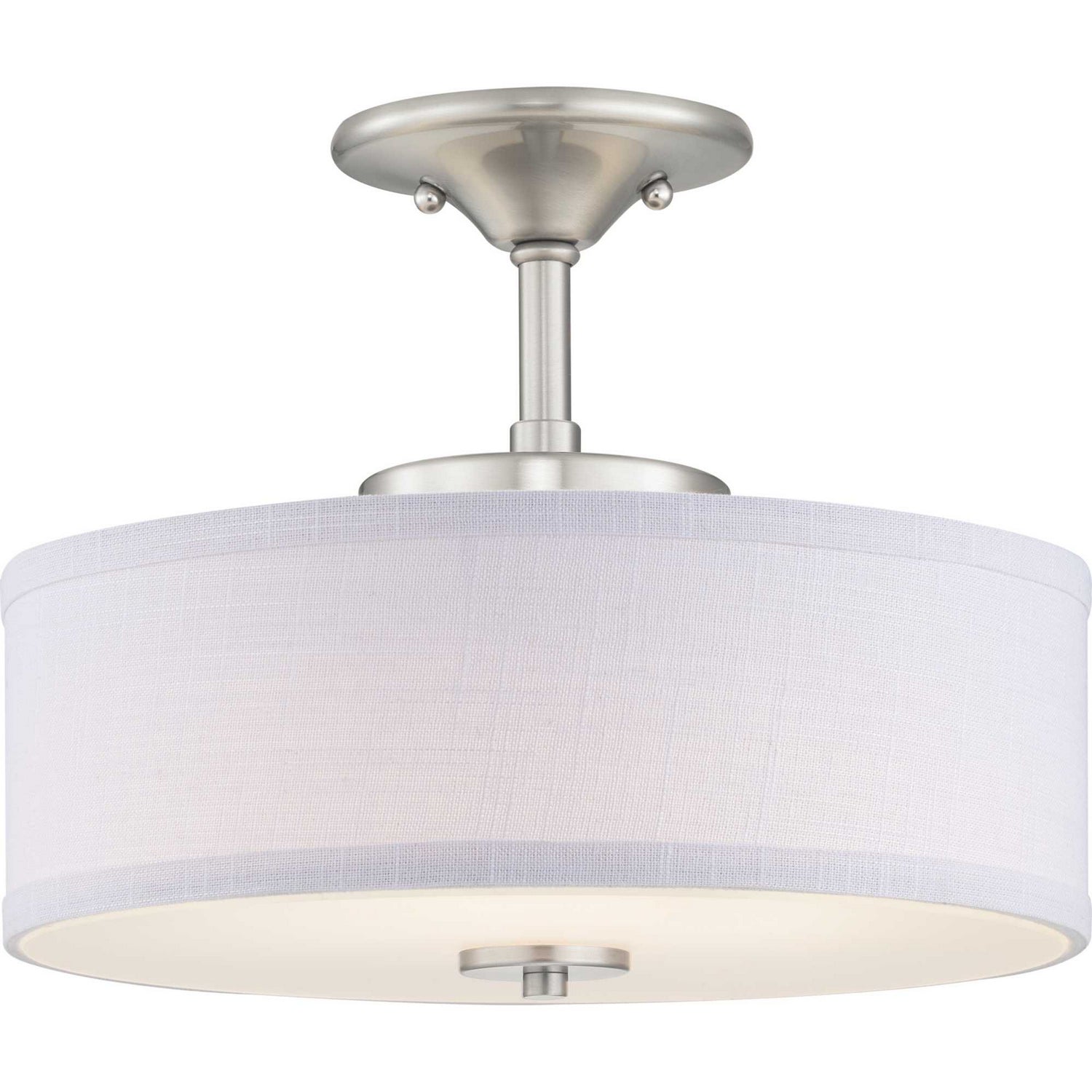 Progress Lighting - P350134-009-30 - LED Semi-Flush - Inspire LED - Brushed Nickel
