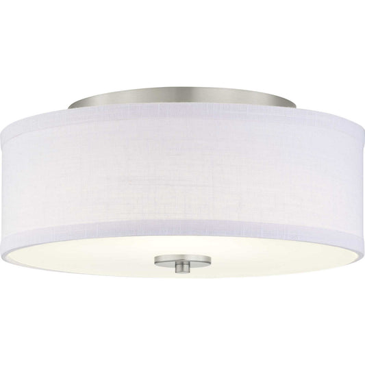 Progress Lighting - P350135-009-30 - LED Semi-Flush - Inspire LED - Brushed Nickel