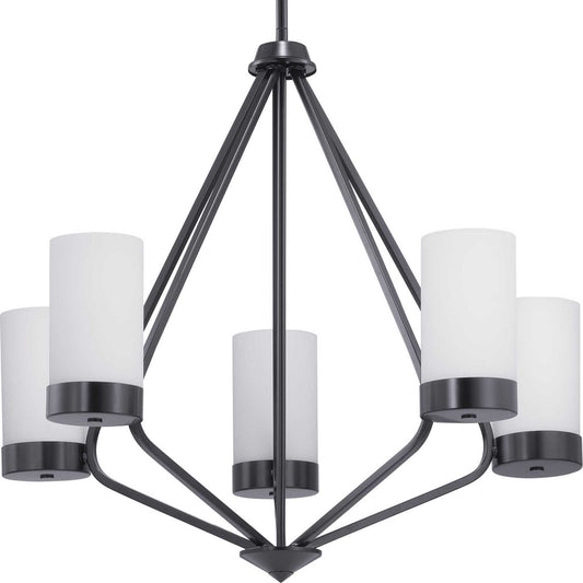 Elevate Five Light Chandelier in Black