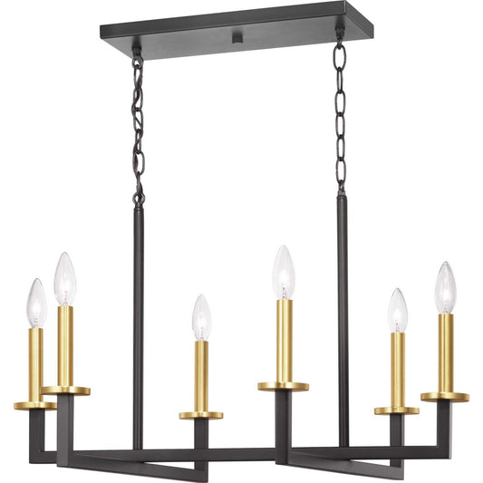 Blakely Six Light Chandelier in Graphite