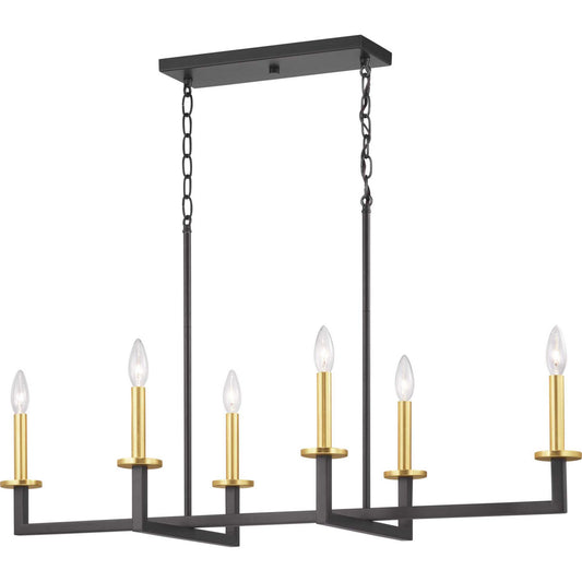 Blakely Six Light Island Pendant in Graphite