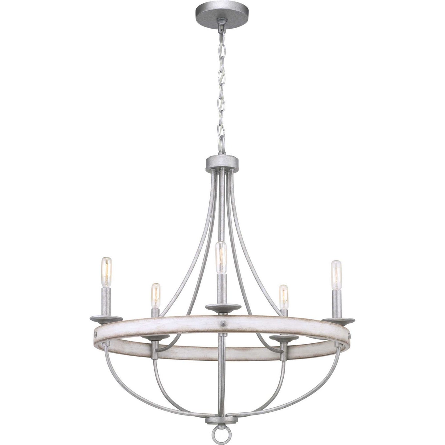 Progress Lighting - P400158-141 - Five Light Chandelier - Gulliver - Galvanized