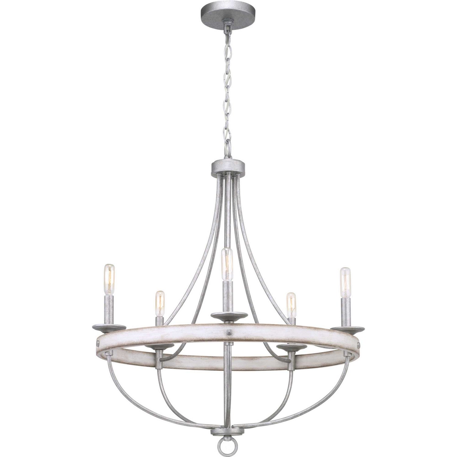 Progress Lighting - P400158-141 - Five Light Chandelier - Gulliver - Galvanized