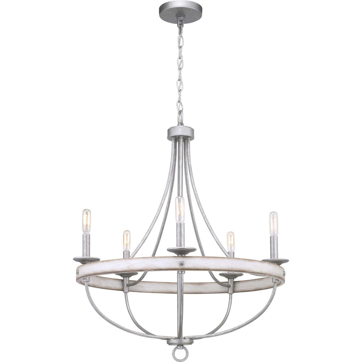 Progress Lighting - P400158-141 - Five Light Chandelier - Gulliver - Galvanized