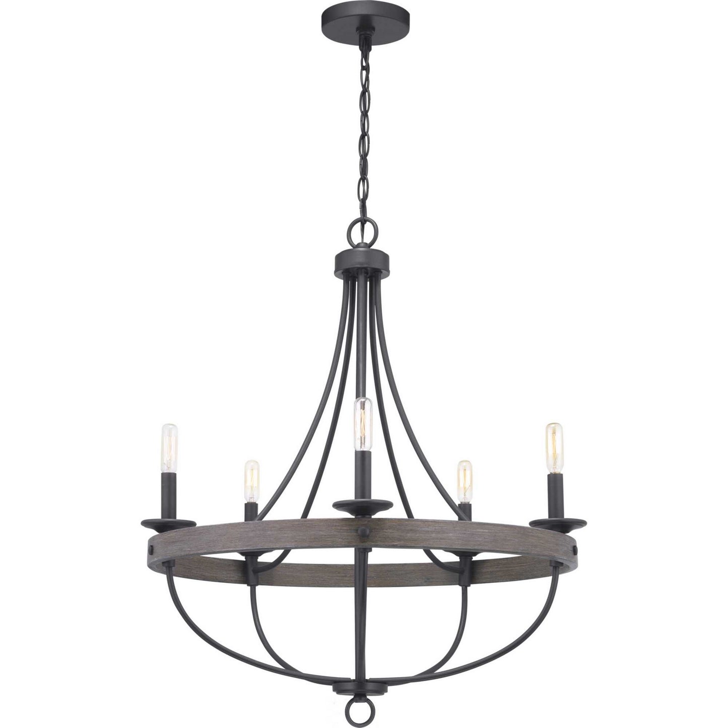 Gulliver Five Light Chandelier in Graphite