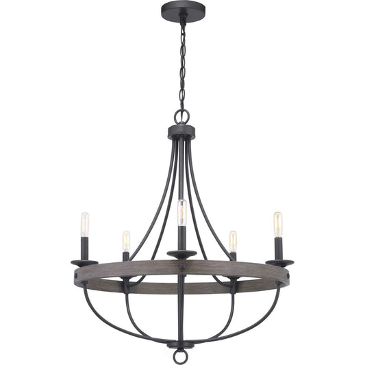 Gulliver Five Light Chandelier in Graphite