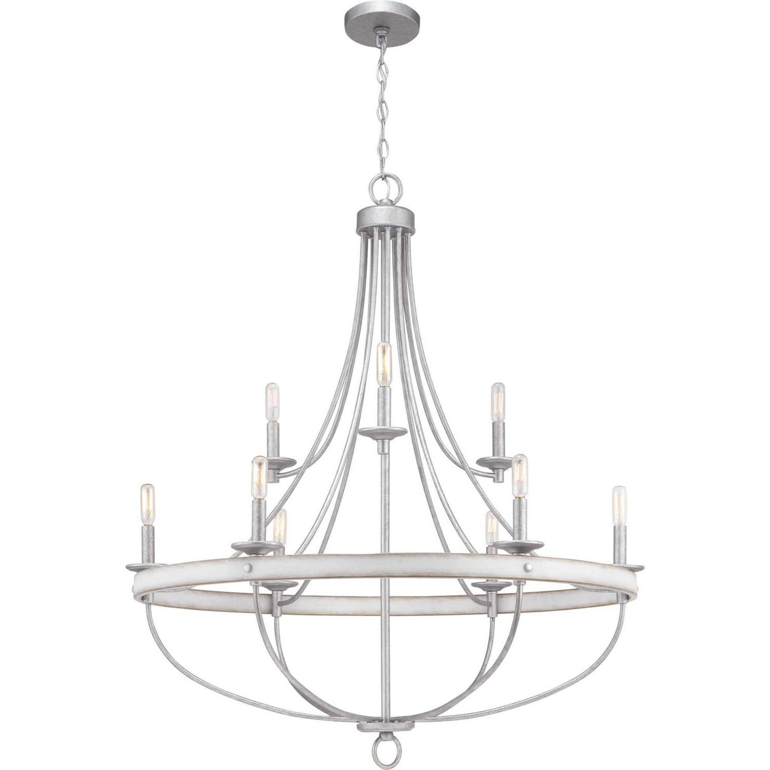 Progress Lighting - P400159-141 - Nine Light Chandelier - Gulliver - Galvanized