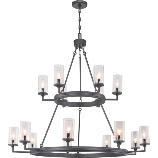 Gresham 15 Light Chandelier in Graphite