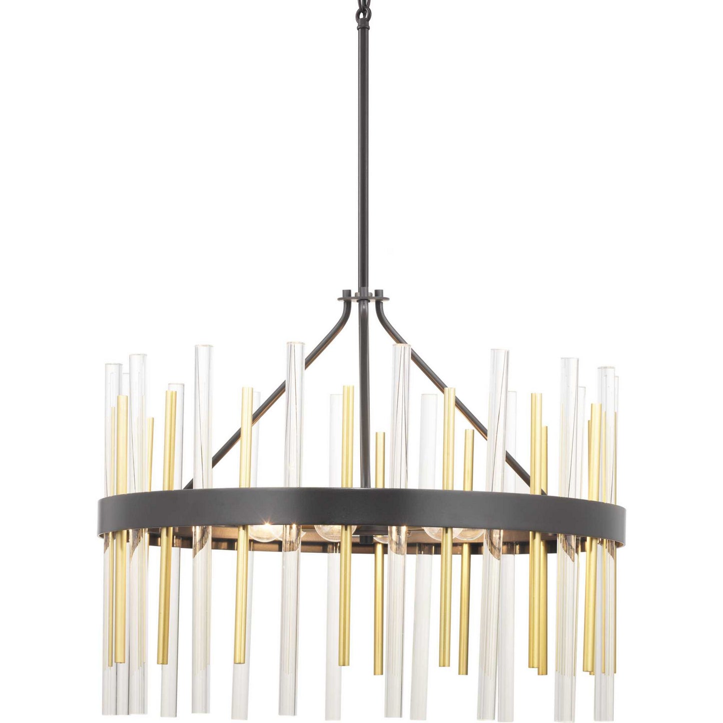 Orrizo Six Light Chandelier in Black