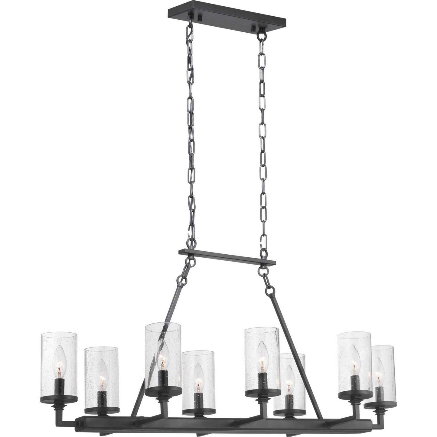 Gresham Eight Light Chandelier in Graphite