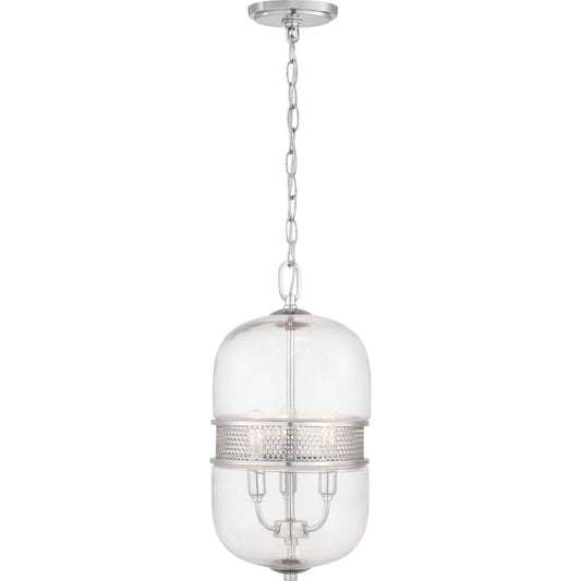 Cayce Three Light Pendant in Polished Chrome