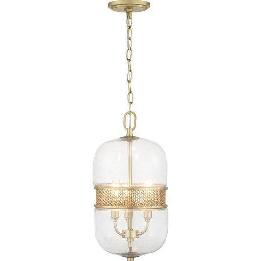Cayce Three Light Pendant in Vintage Gold