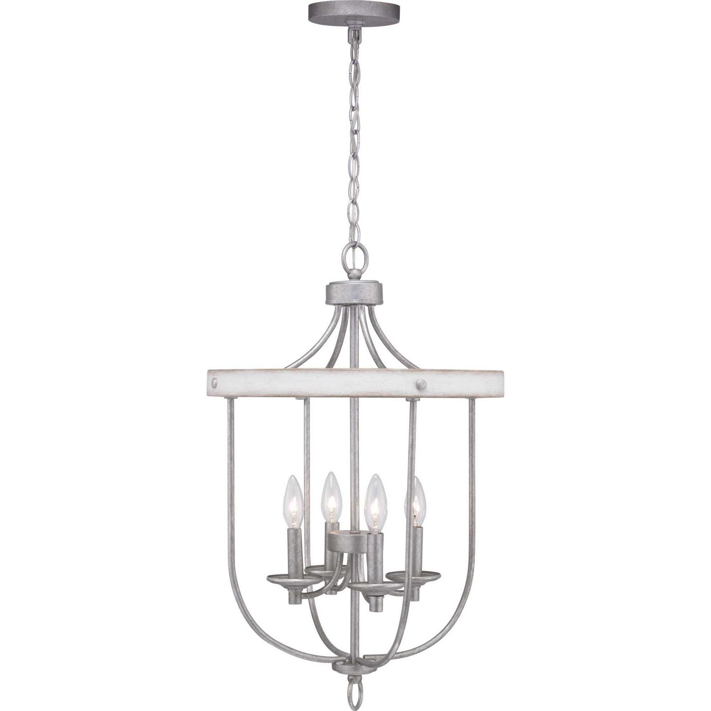 Progress Lighting - P500157-141 - Four Light Foyer Pendant - Gulliver - Galvanized