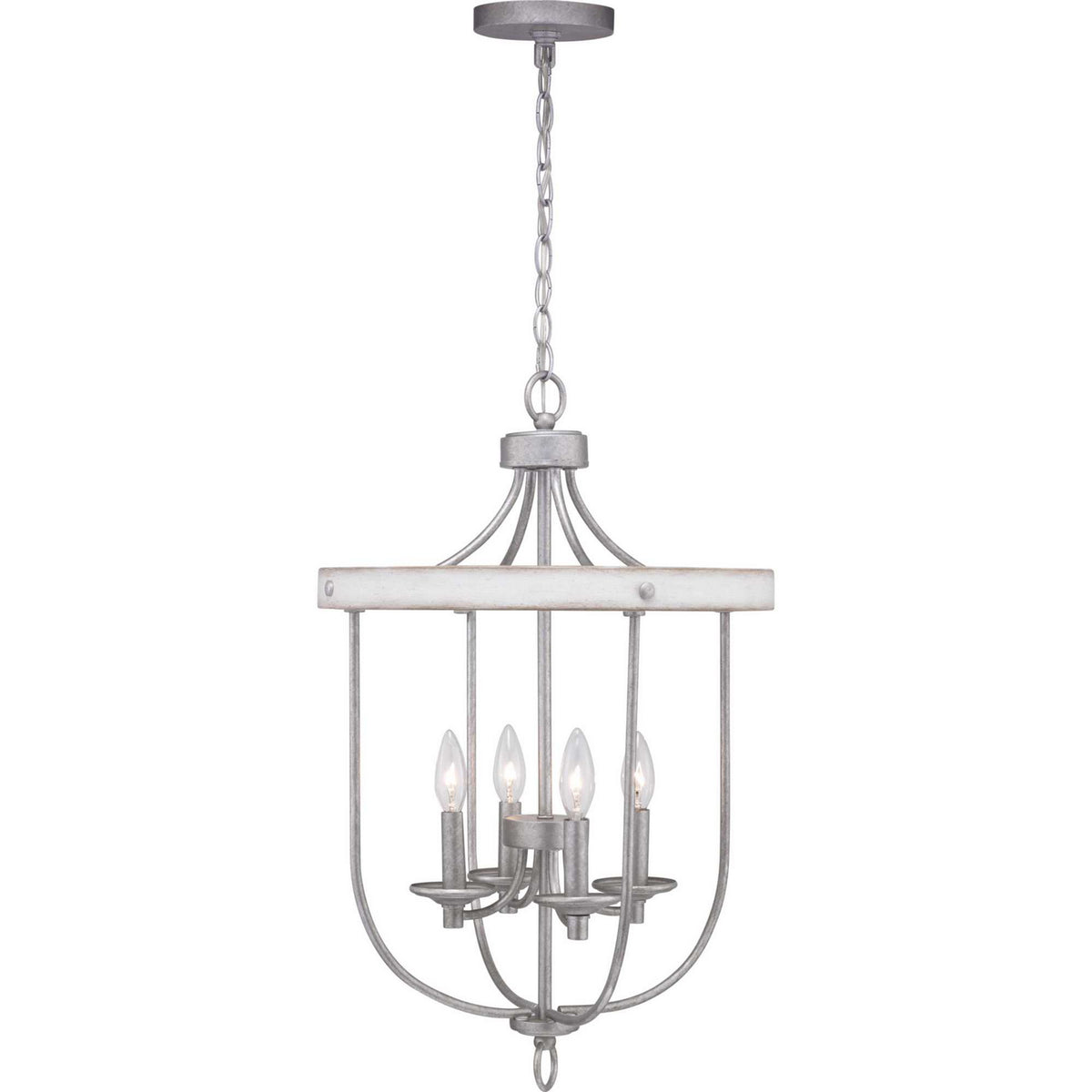 Progress Lighting - P500157-141 - Four Light Foyer Pendant - Gulliver - Galvanized