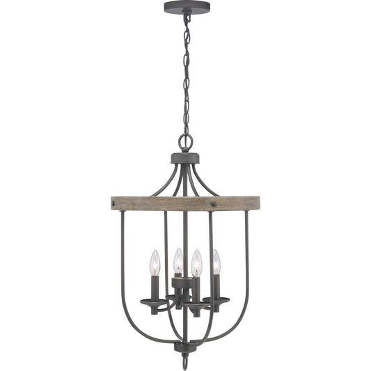 Gulliver Four Light Foyer Pendant in Graphite