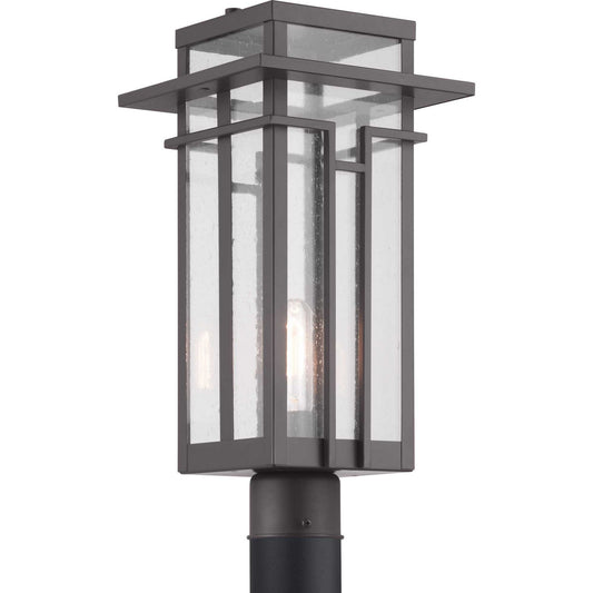 Boxwood One Light Post Lantern in Antique Bronze
