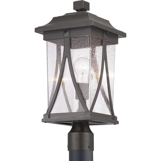 Abbott One Light Post Lantern in Antique Bronze