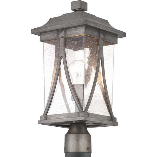 Abbott One Light Post Lantern in Antique Pewter