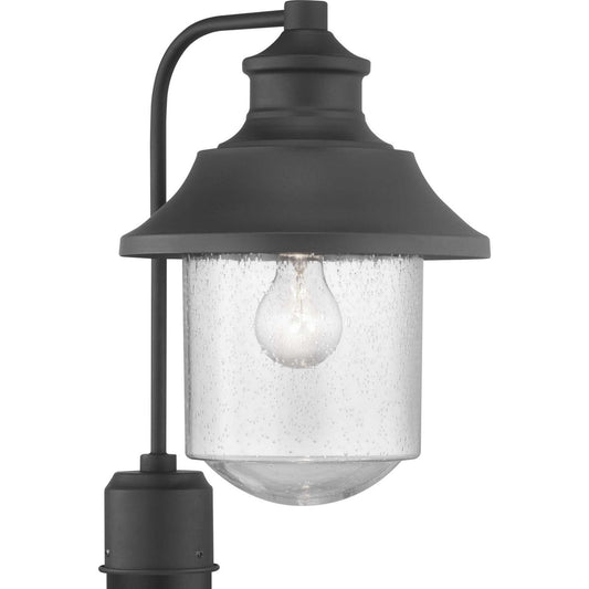 Weldon One Light Post Lantern in Black