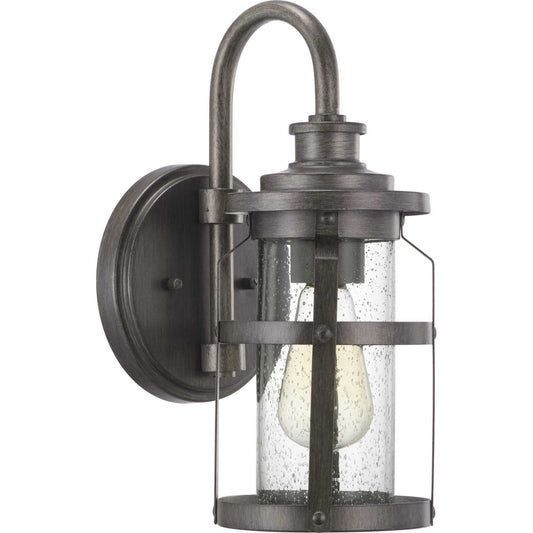 Haslett One Light Wall Lantern in Antique Pewter