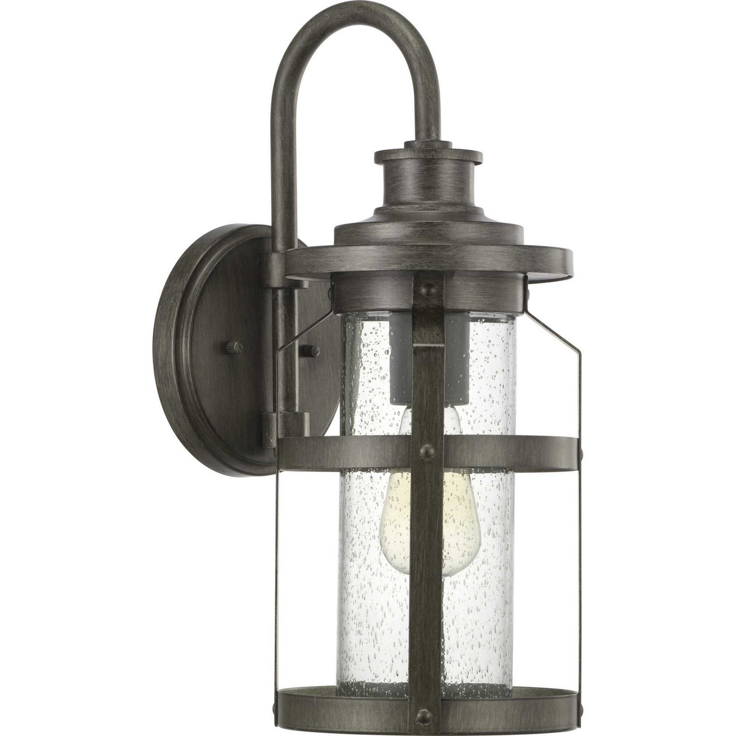 Haslett One Light Wall Lantern in Antique Pewter