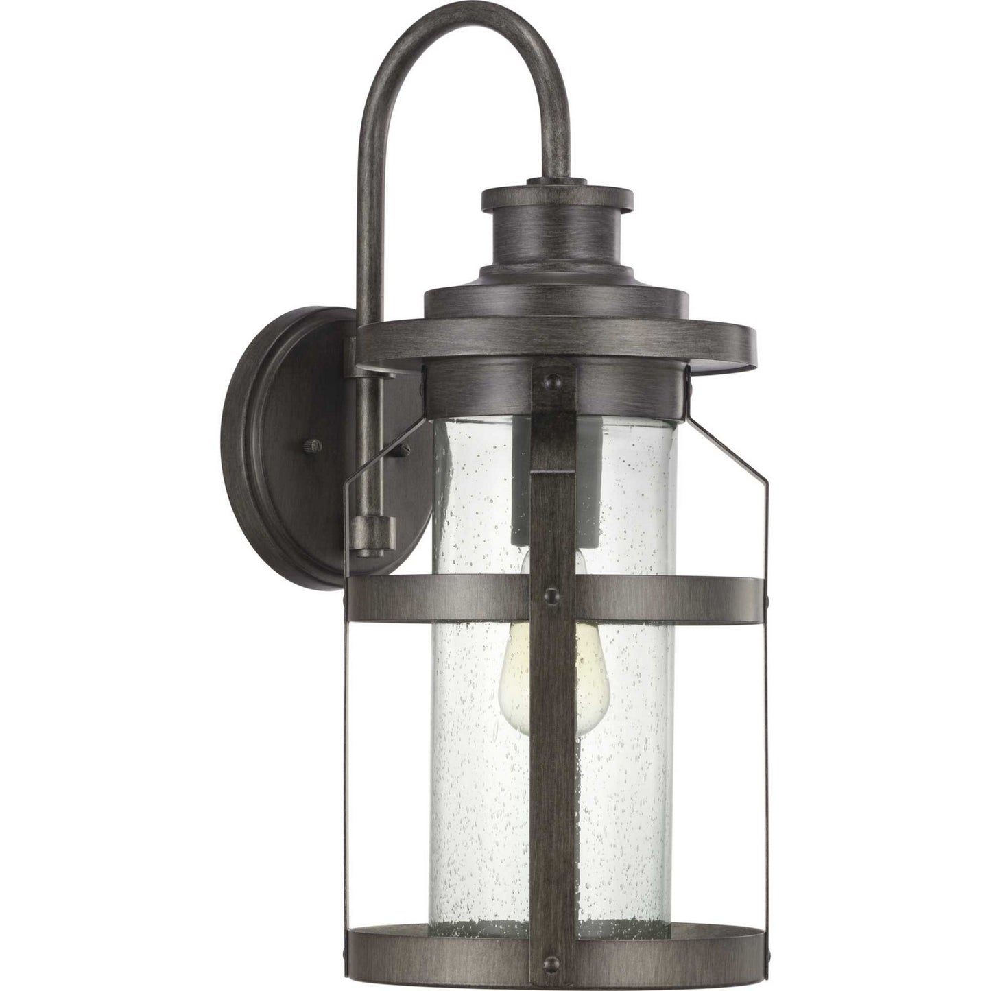 Haslett One Light Wall Lantern in Antique Pewter