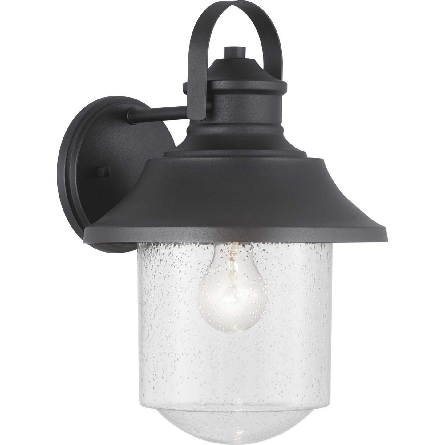 Weldon One Light Wall Lantern in Black