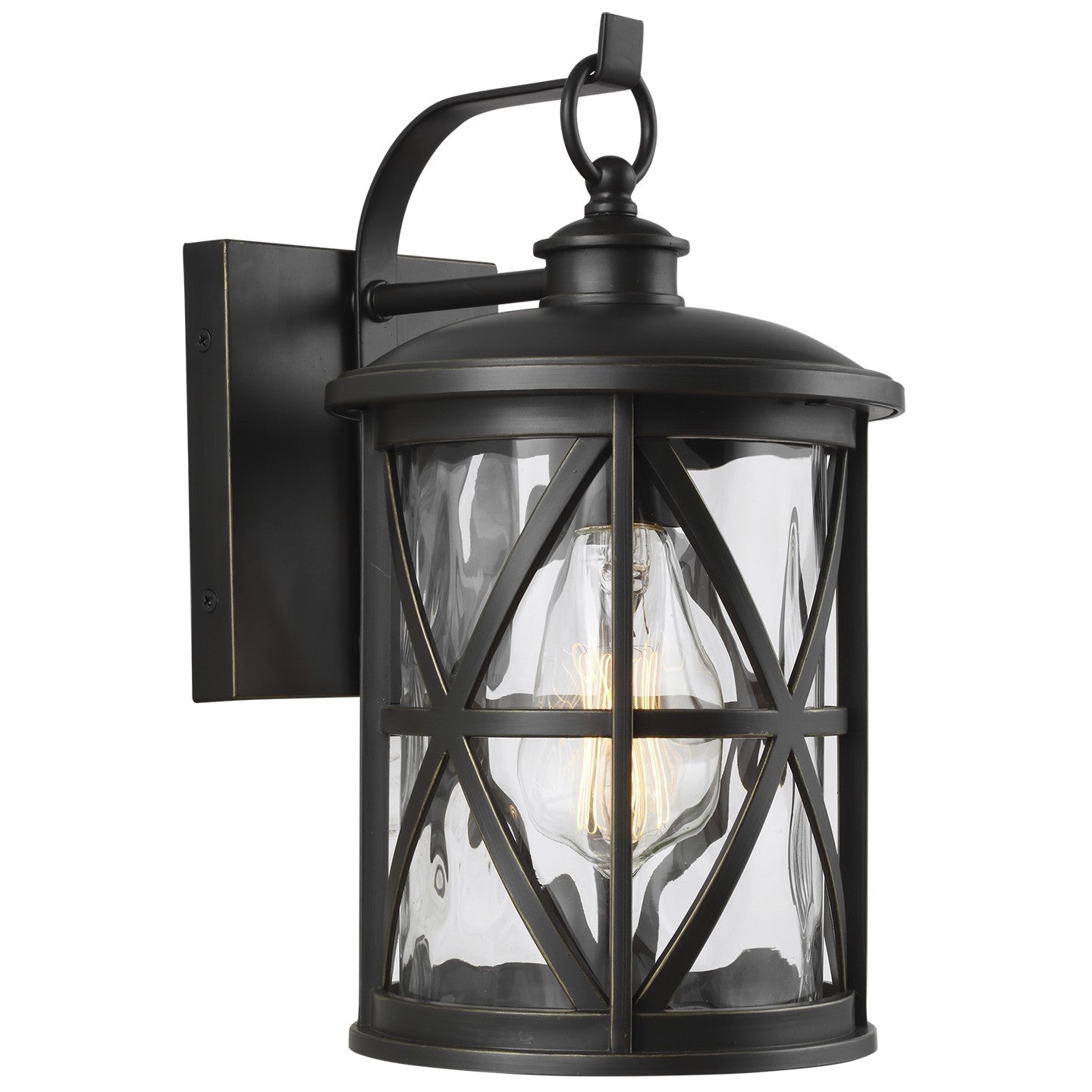 Millbrooke One Light Outdoor Wall Lantern in Antique Bronze