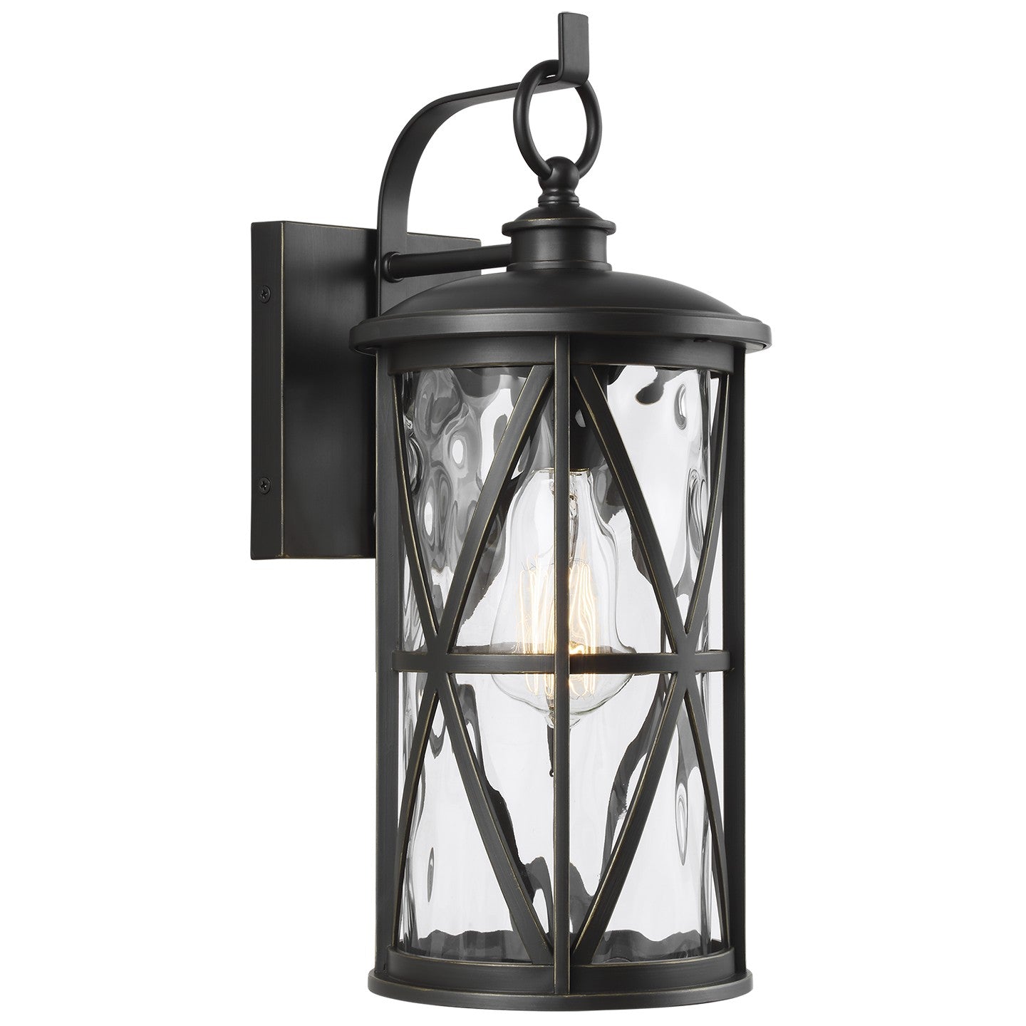 Millbrooke One Light Outdoor Wall Lantern in Antique Bronze