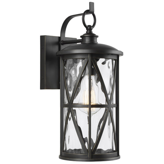 Millbrooke One Light Outdoor Wall Lantern in Antique Bronze