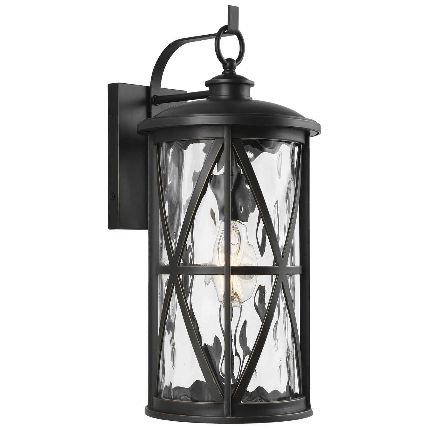Millbrooke One Light Outdoor Wall Lantern in Antique Bronze