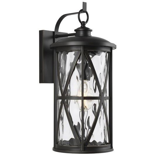 Millbrooke One Light Outdoor Wall Lantern in Antique Bronze