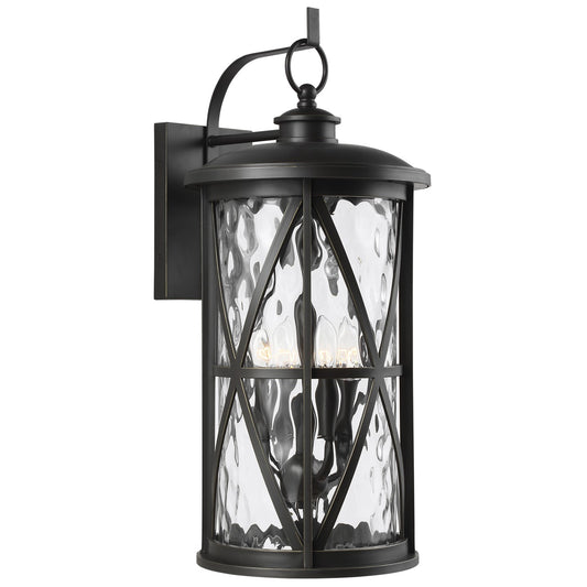 Millbrooke Four Light Outdoor Wall Lantern in Antique Bronze