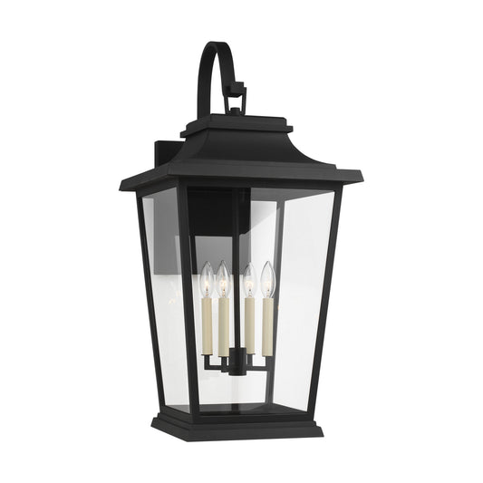 Warren Four Light Lantern in Textured Black