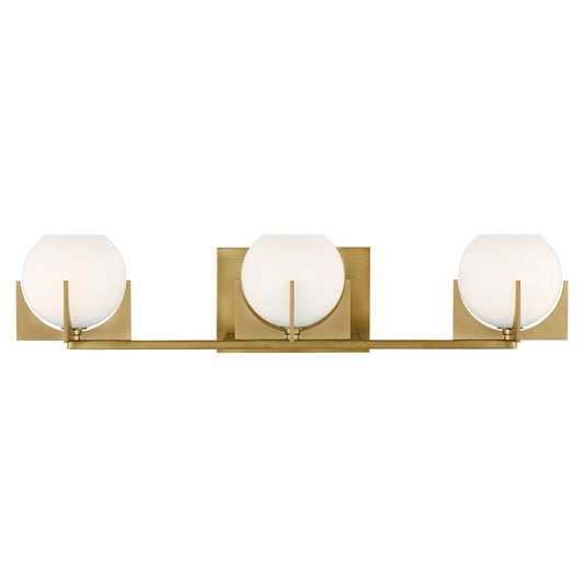 Abbott LED Vanity in Burnished Brass