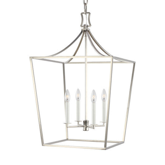 Southold Four Light Lantern in Polished Nickel