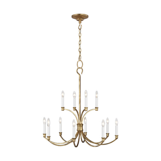 Westerly 12 Light Chandelier in Antique Gild