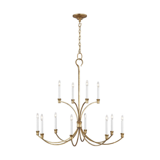 Westerly 12 Light Chandelier in Antique Gild