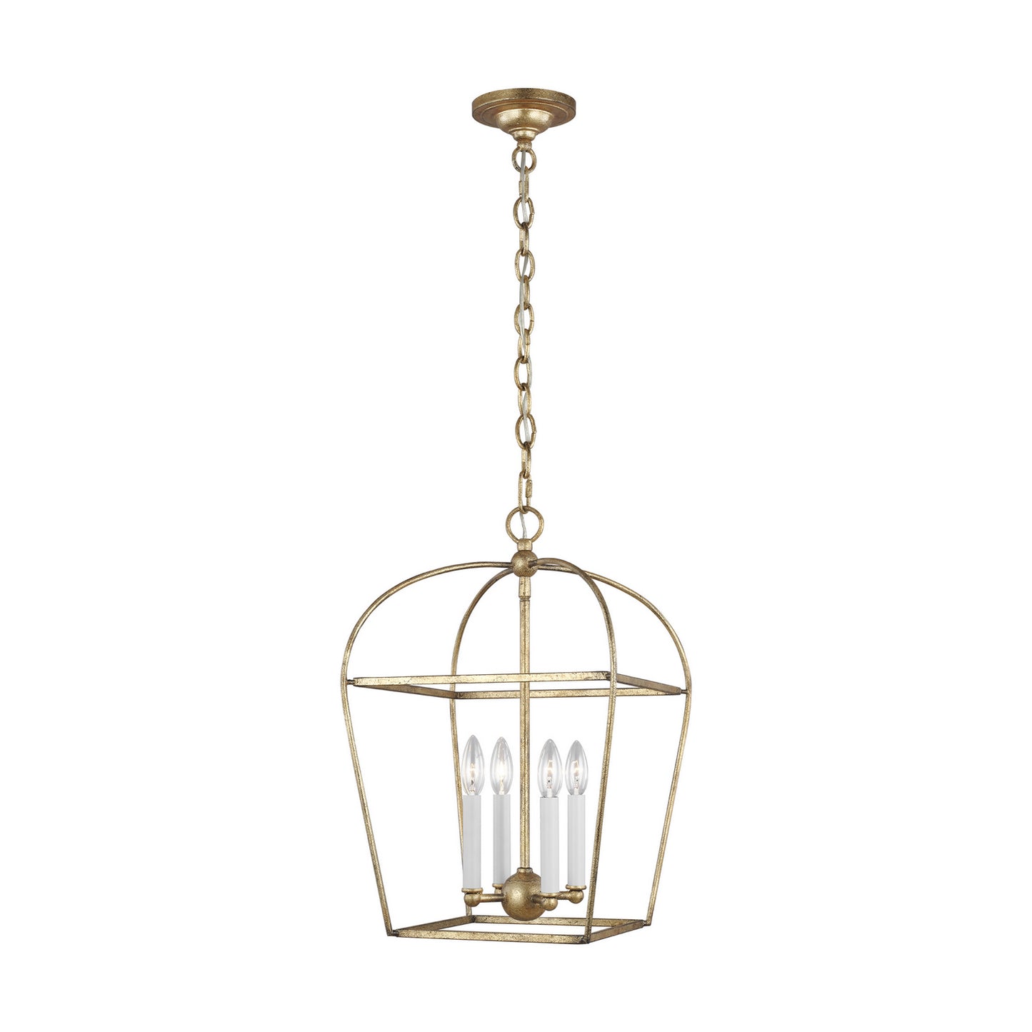 Stonington Four Light Lantern in Antique Gild