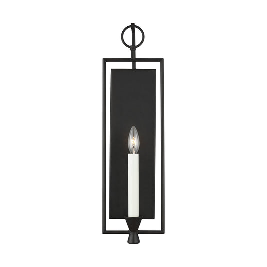 Keystone One Light Wall Sconce in Aged Iron