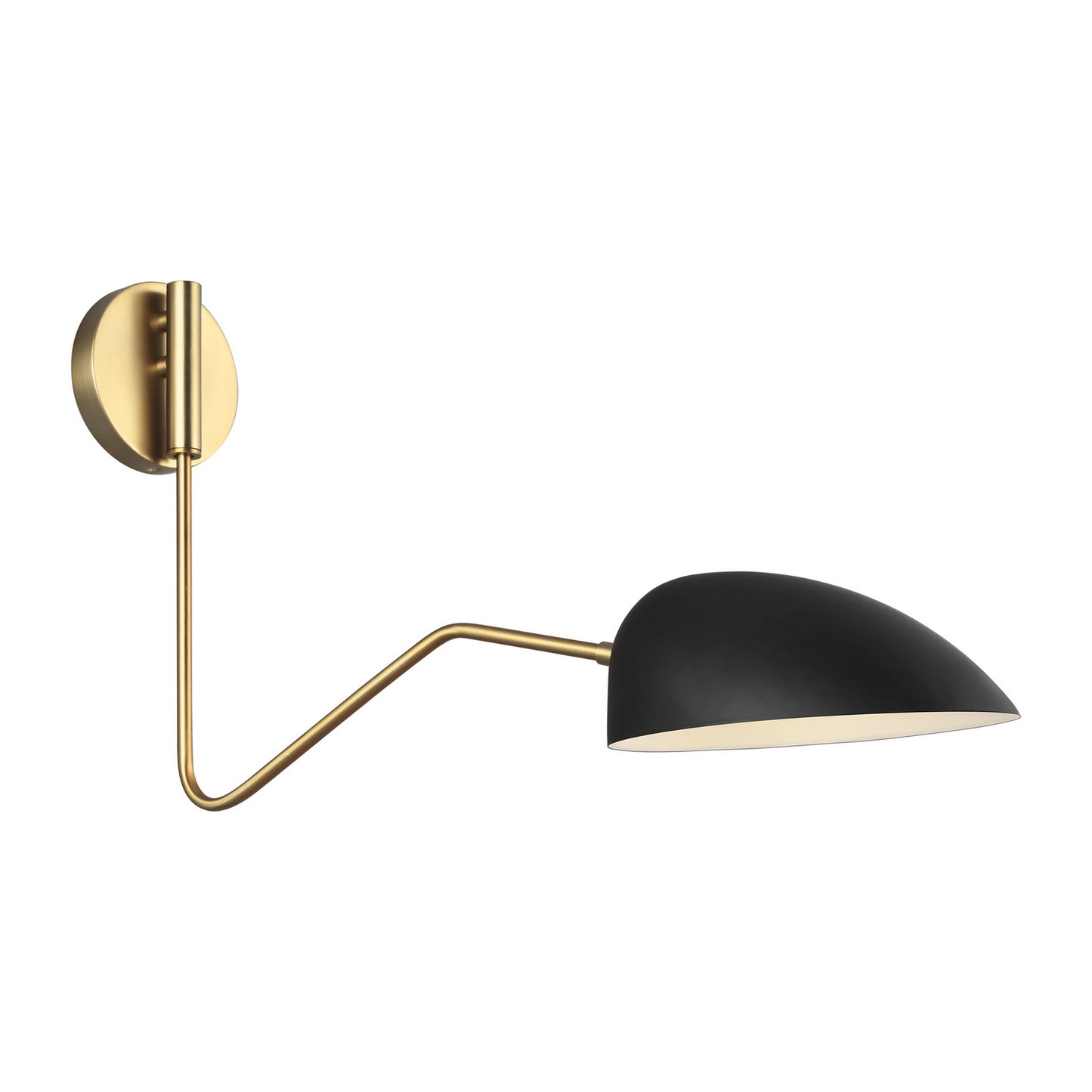 Jane One Light Wall Sconce in Midnight Black